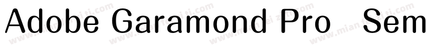 Adobe Garamond Pro   Semibold Itali字体转换